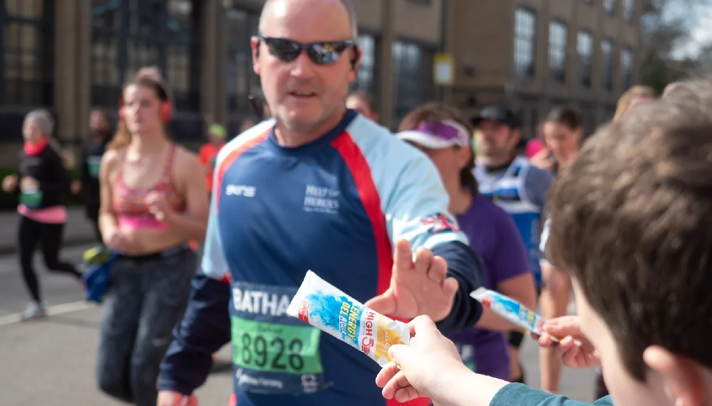 The aid stations to rehydrate and replenish your energy