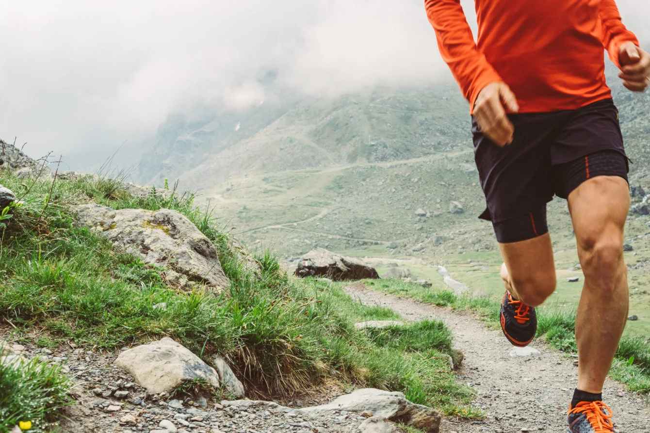 Running up and down a hill repeatedly