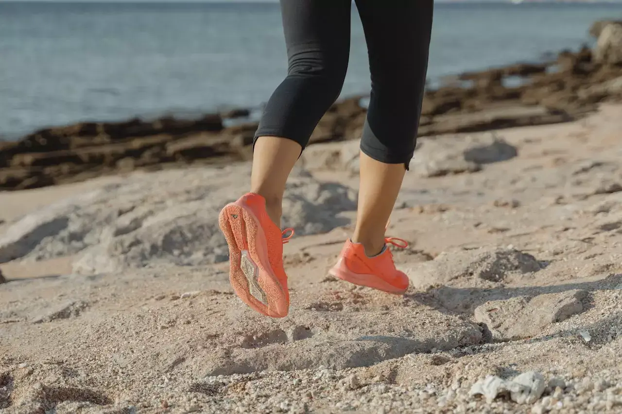 Beach running shoes