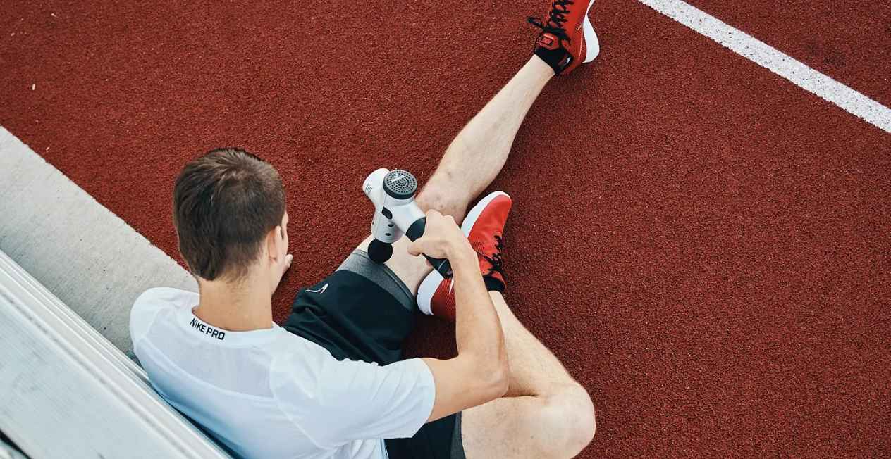 Muscle massage gun for runners