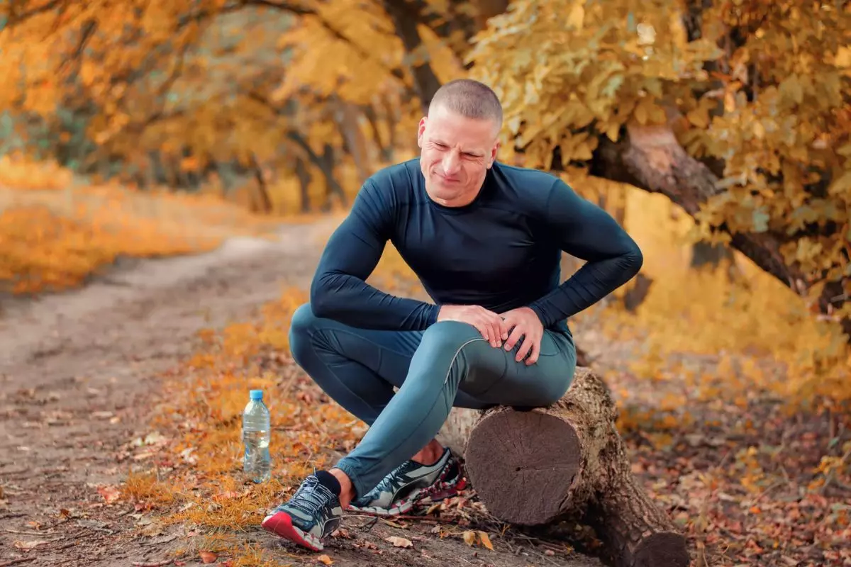 Runner feel pain groin strain from the running