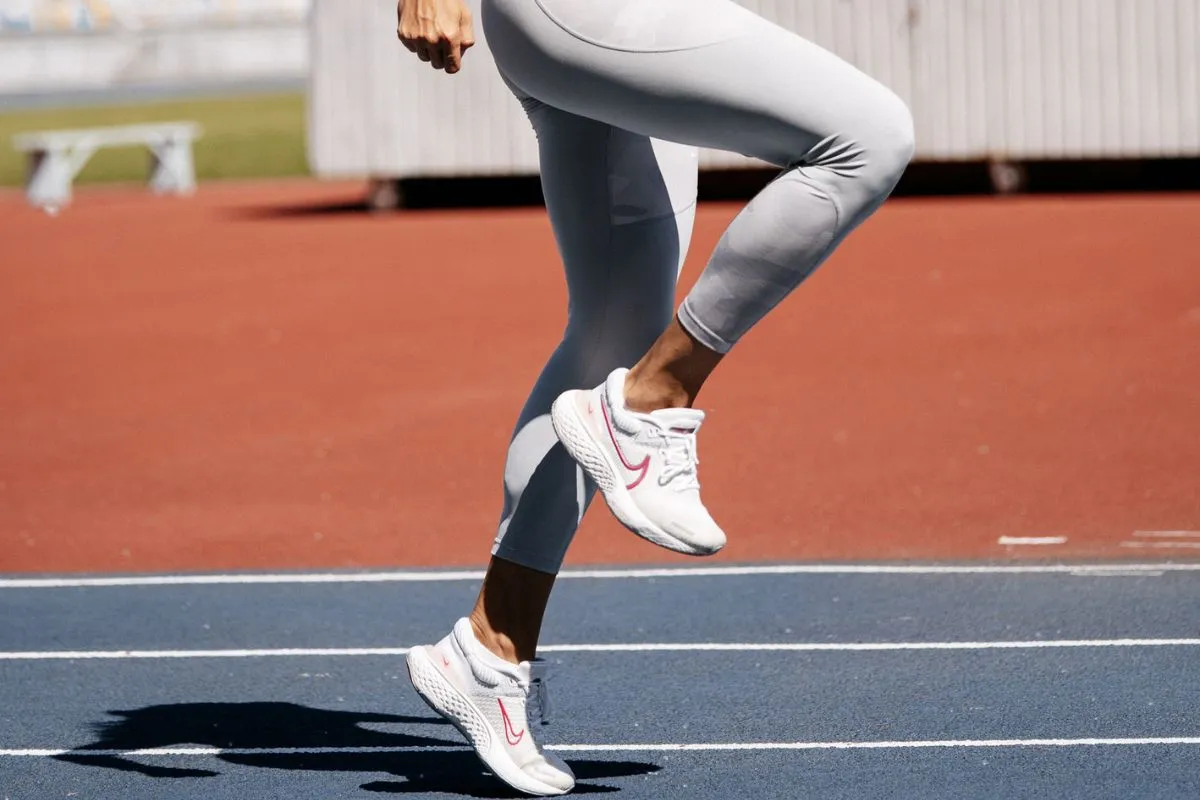 Calves before and after running