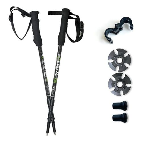 Bobvillage carbon fiber adjustable trekking poles