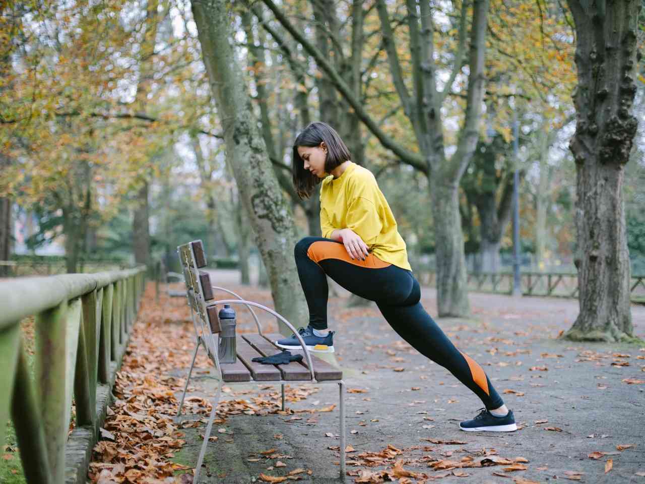 Woman get ready to run 2 miles