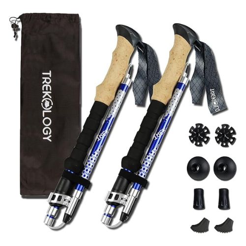 trekology trek z collapsible hiking trekking poles