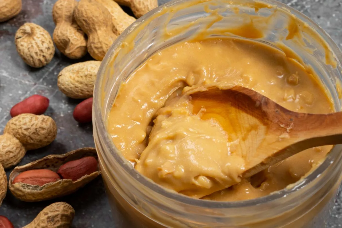 Creamy peanut butter consistency