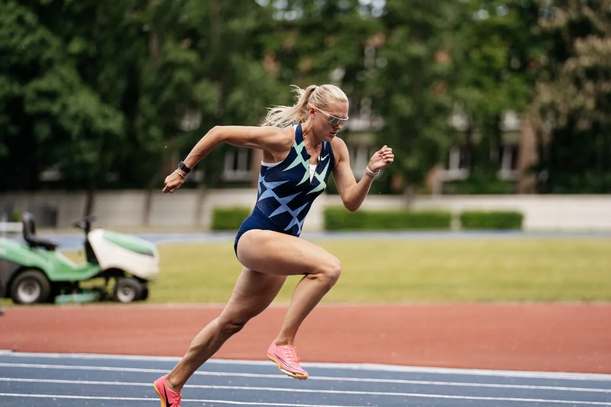 Runner having a good running form