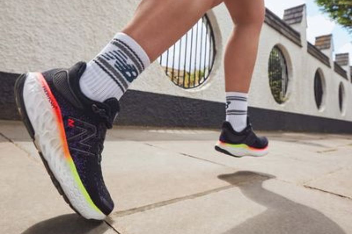 Men running in New Balance Fresh Foam Running Shoe