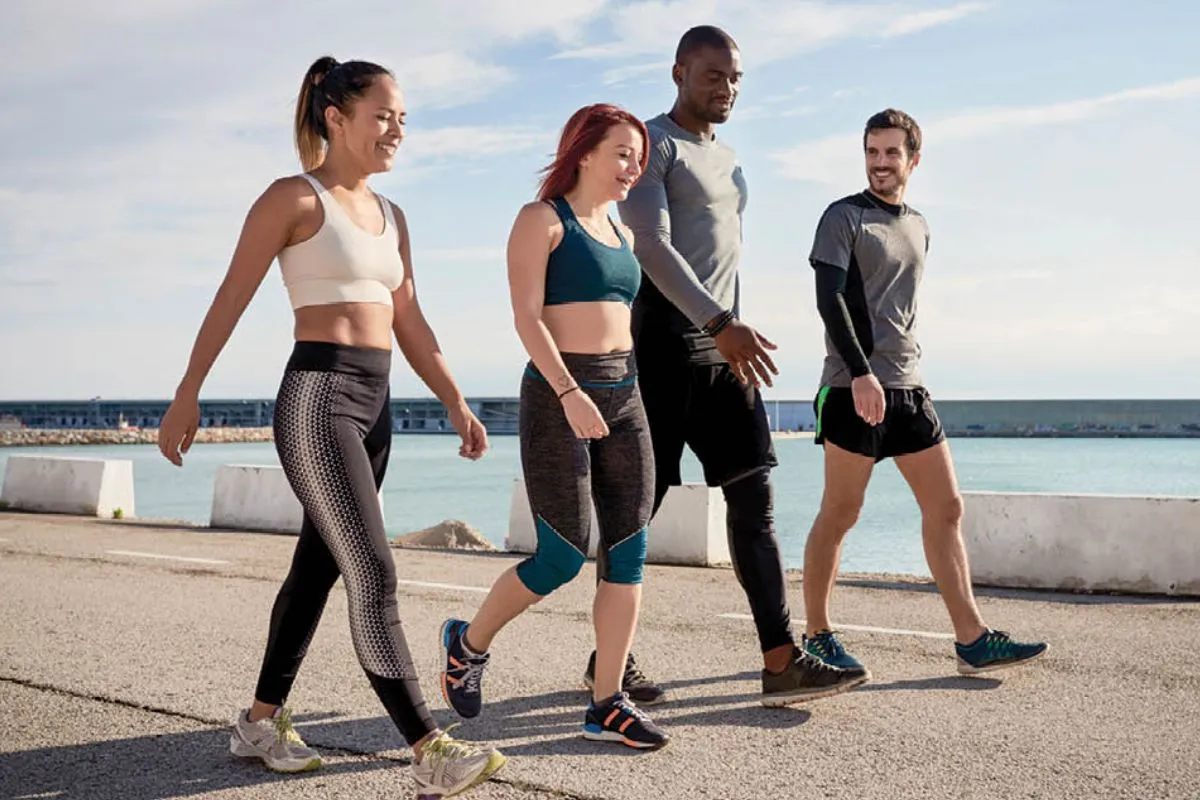 People walk 6 miles daily