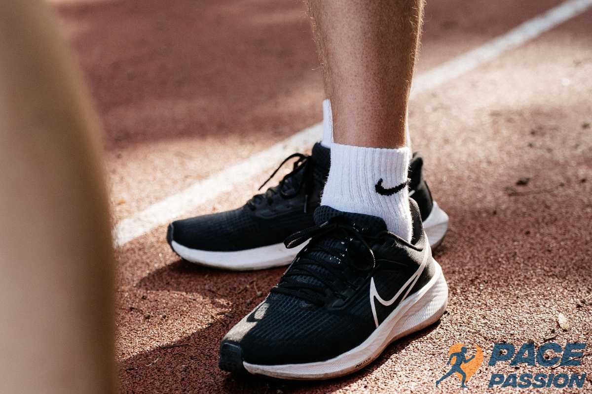 Man in Nike running shoes