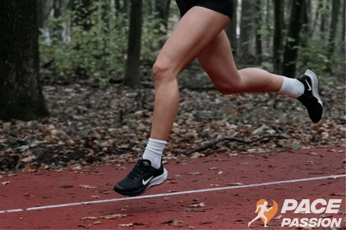 Runner with a long stride length