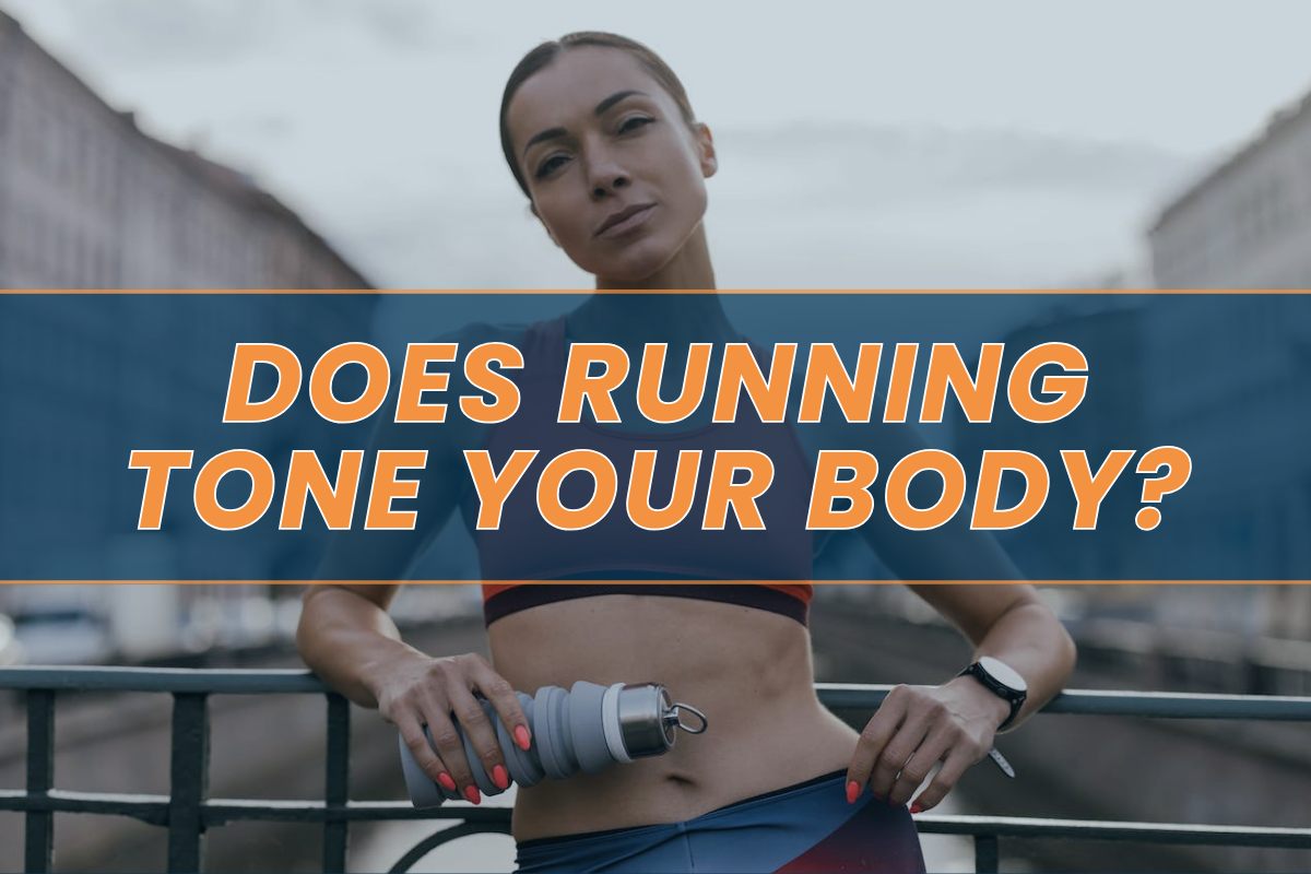 Female runner in a toned body shape