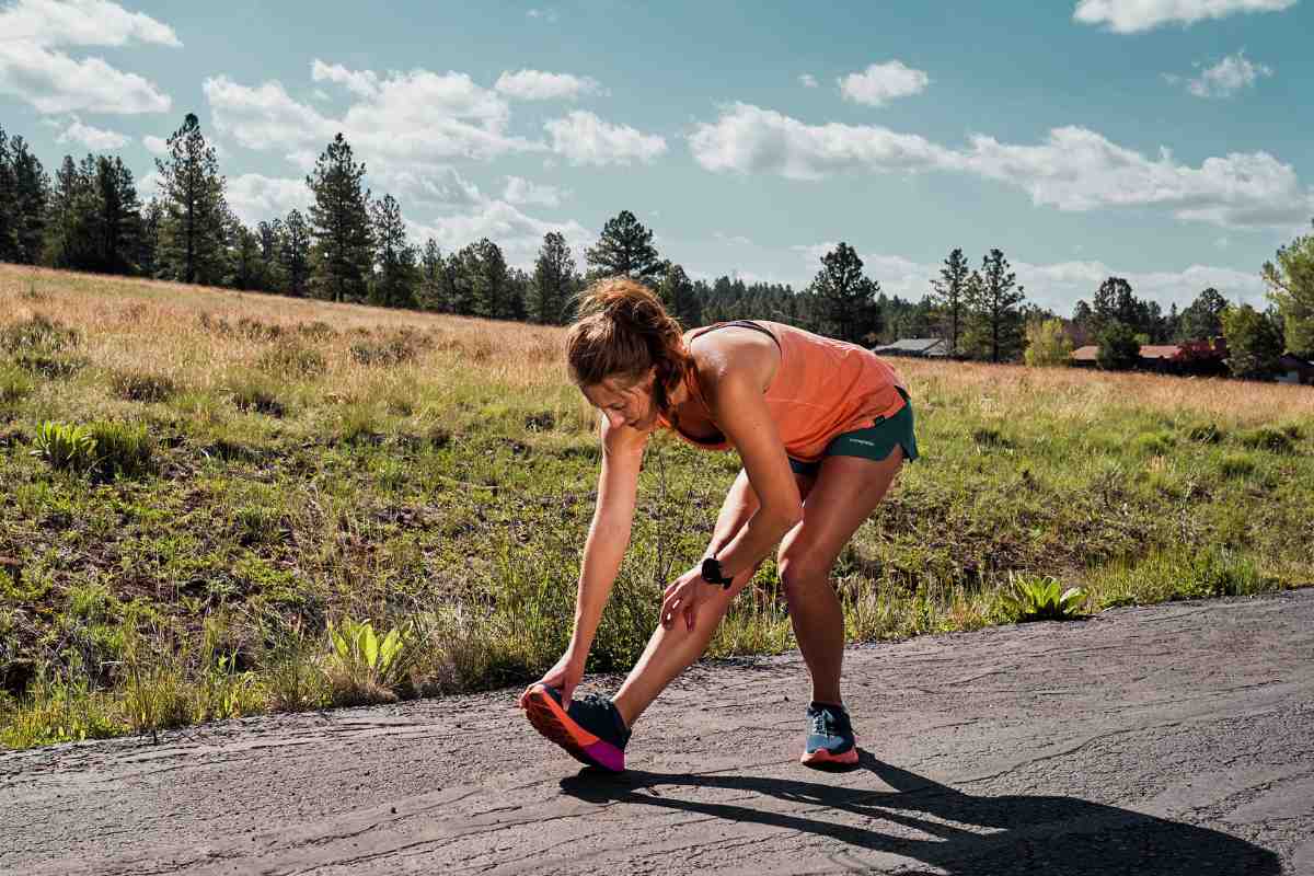 The runner suffered a minor injury due to incorrect technique fartlek