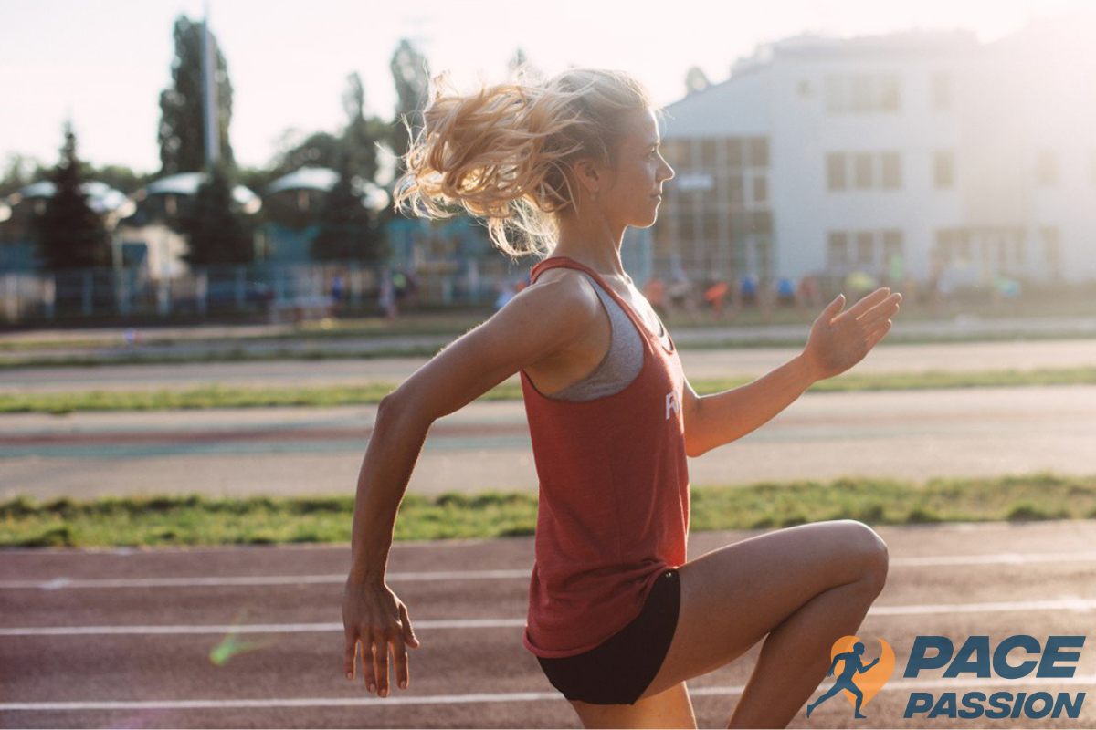 Woman runner builds speed and endurance for the 800-meter race
