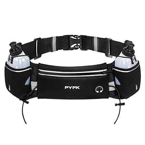 PYFK Upgraded Running Belt with Water Bottles