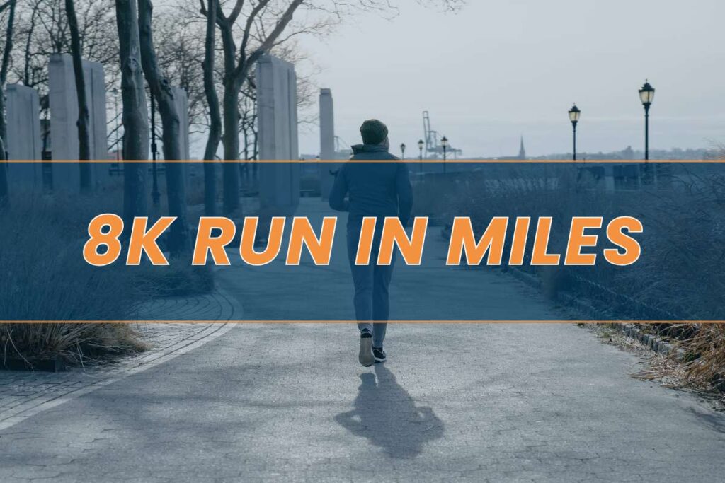 Man preparing to cover an 8k distance